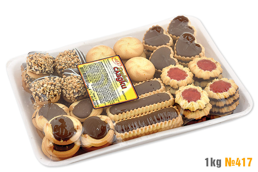 Assorted cookies lux 1kg 1