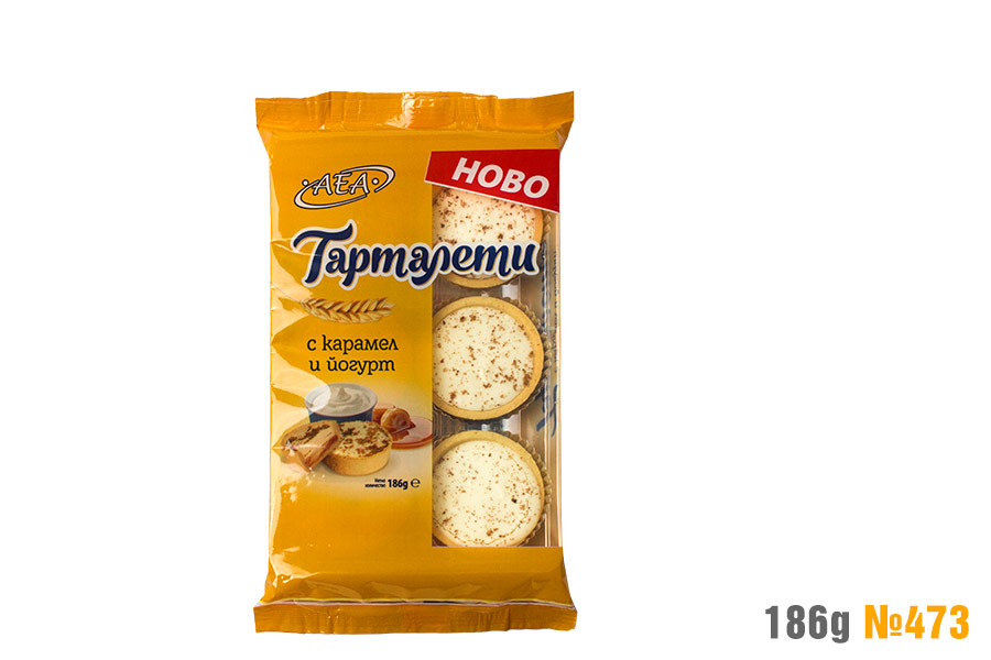 Tartlets with caramel and yogurt 2